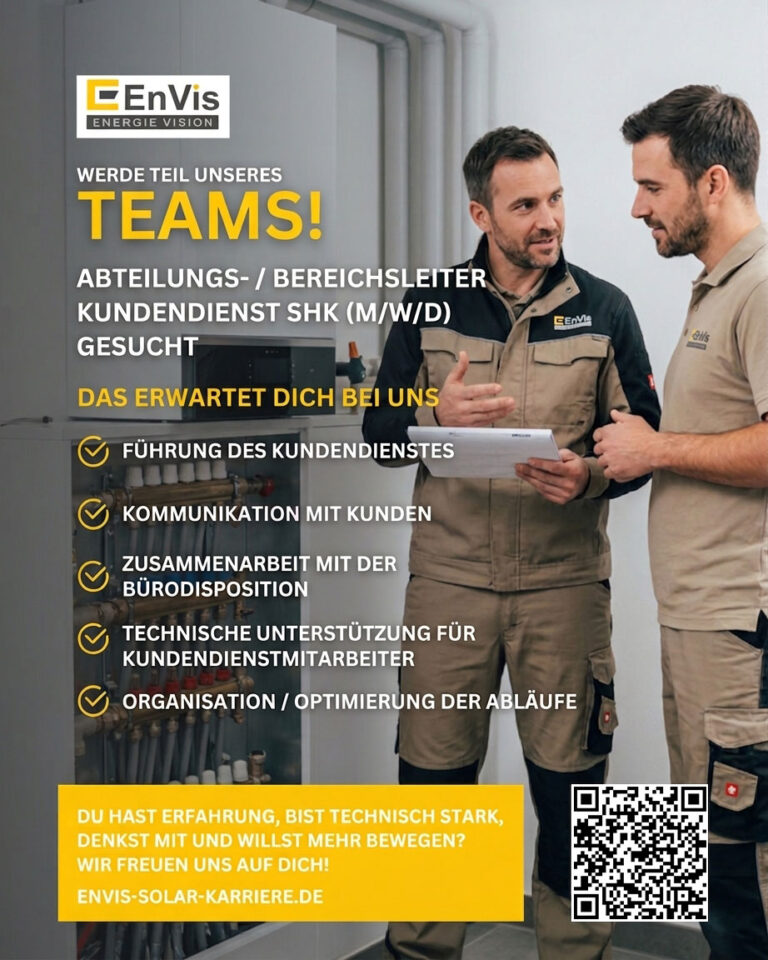Abteilungs- / Bereichsleiter Kundendienst SHK (m/w/d)
